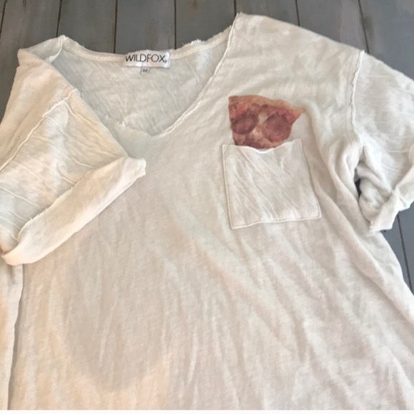 Wildfox pizza packet T-shirt - Picture 2 of 6